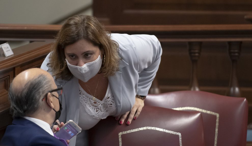 Beatriz Calzada en el Parlamento de Canarias | Foto: Parcan