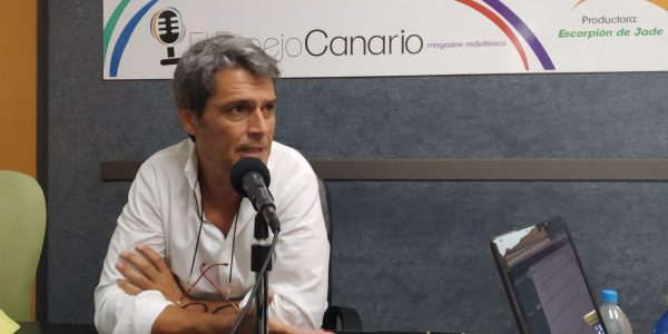 Enrique Hernández Bento, vicepresidente segundo de UxGC, en los estudios de El Espejo Canario