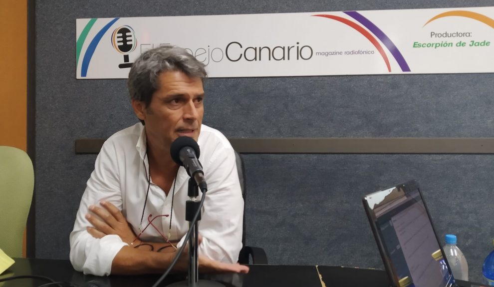 Enrique Hernández Bento, vicepresidente segundo de UxGC, en los estudios de El Espejo Canario