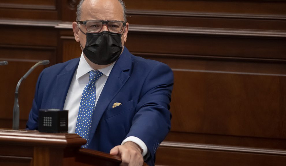 José Miguel Barragán en una intervención parlamentaria | Foto: Parlamento de Canarias