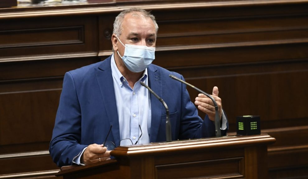 Luis Campos, portavoz de NC en el Parlamento de Canarias | Foto: Nueva Canarias