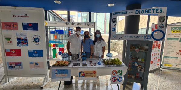 Mesa de información sobre la diabetes | Foto: Gobierno de Canarias