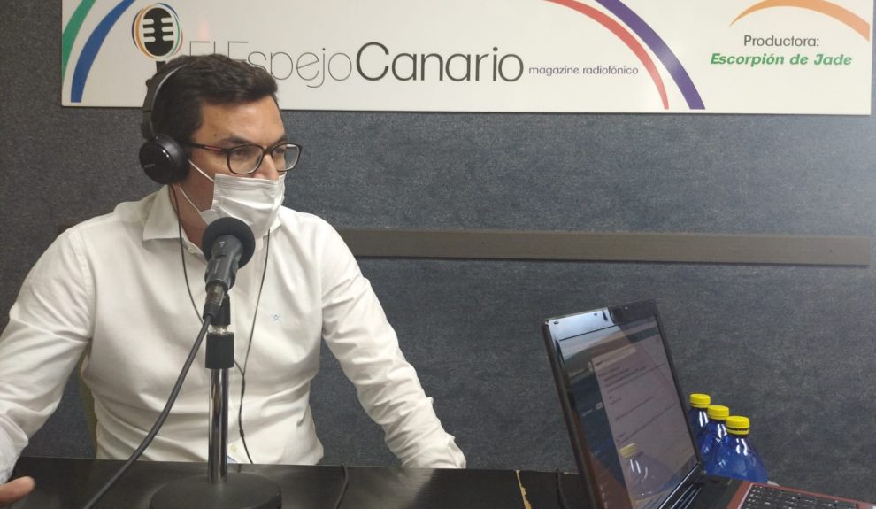 El diputado regional de CC Pablo Rodríguez en los estudios de El Espejo Canario