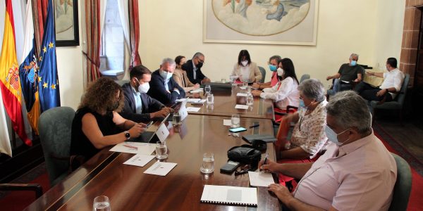 Reunión de miembros del Gobierno canario con Cabildo y ayuntamientos de La Palma | Foto: Gobierno de Canarias