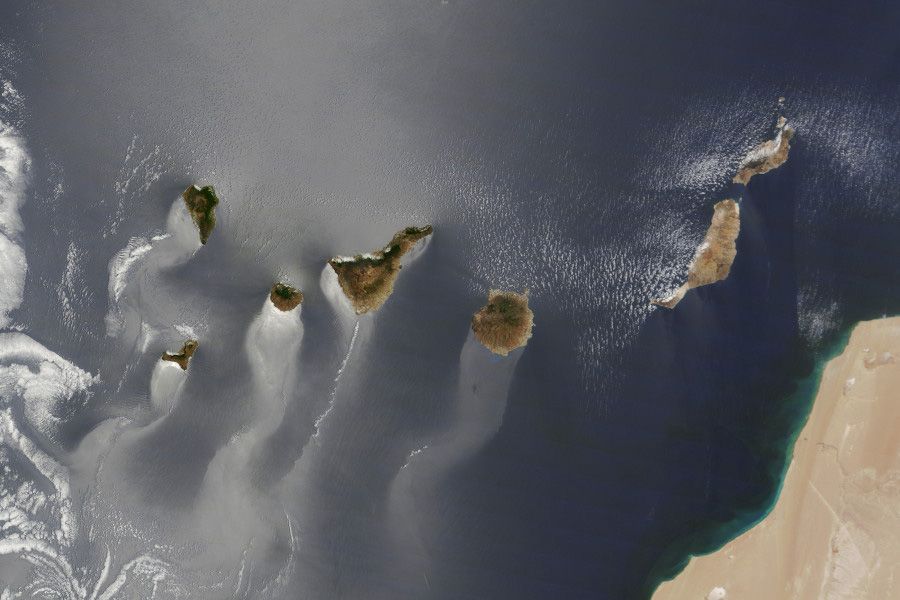 Foto de Canarias | Foto: Satélite Terra de la NASA. Foto de Canarias | Foto: Satélite Terra de la NASA.