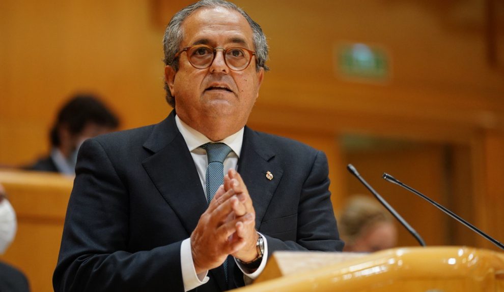 Antonio Alarcó durante una intervención en el Senado | Foto: PP