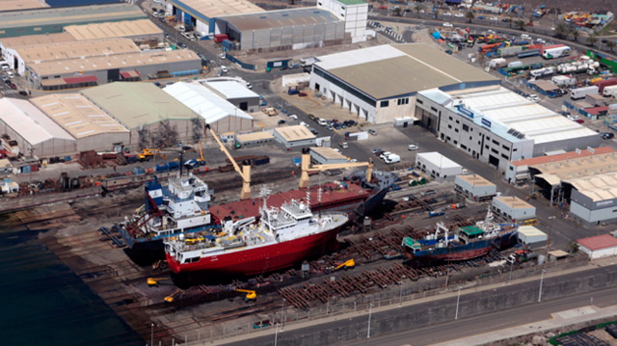 Instalaciones de Zamakona Yards en Las Palmas de Gran Canaria