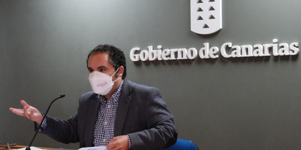 Gustavo Santana durante una comparecencia de prensa | Foto: Gobierno de Canarias