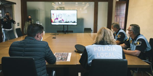 Reunión de la junta de seguridad del Ayuntamiento de La Laguna