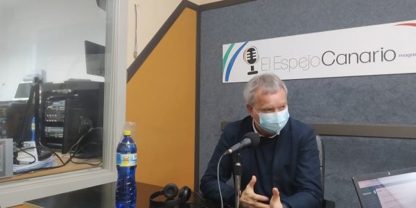 Chano Franquis en los estudios de El Espejo Canario