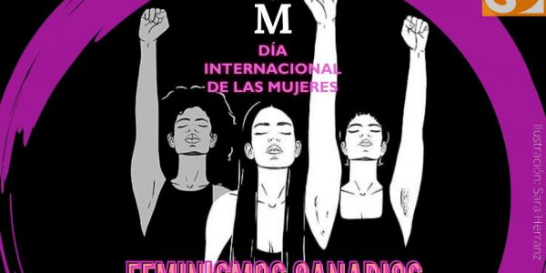 Cartel de la manifestación de esta tarde de la Red Feminista de Gran Canaria