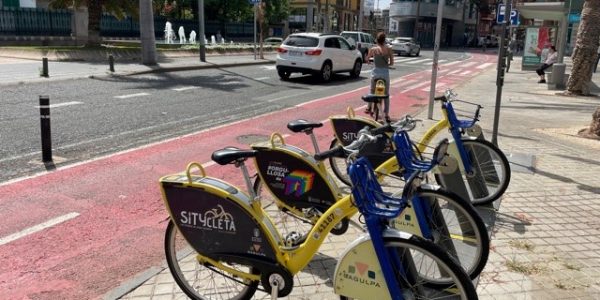 Bicicletas eléctricas en Las Palmas de Gran Canaria | Foto: Consejería de Obras Públicas del Gobierno de Canarias