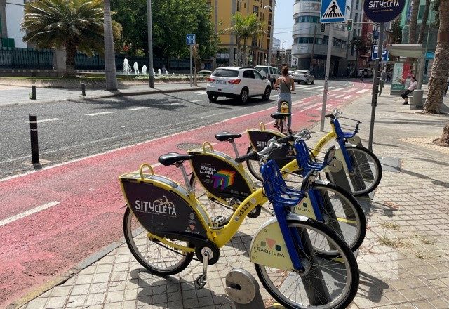 Bicicletas eléctricas en Las Palmas de Gran Canaria | Foto: Consejería de Obras Públicas del Gobierno de Canarias