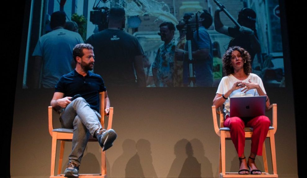 Momento de la presentación de los resultados de las producciones audiovisuales en Canarias