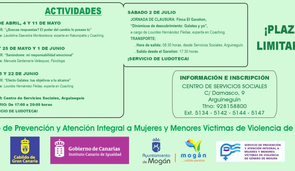 Actividades del programa "Me quiero, me cuido"