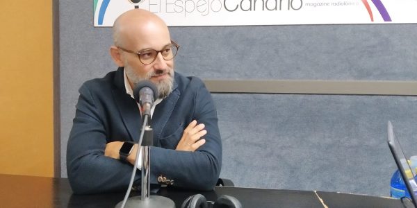 Aridany Romero en los estudios de El Espejo Canario