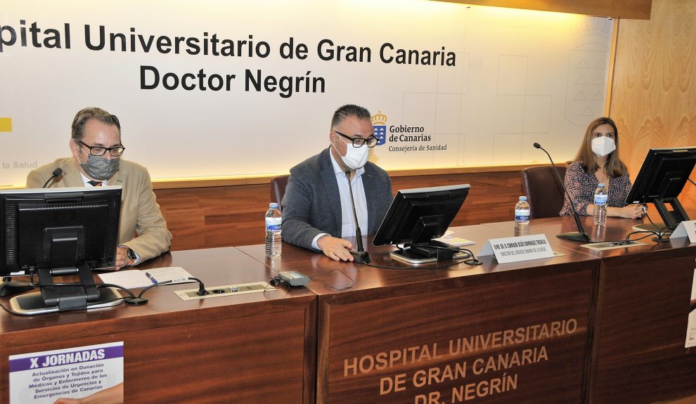 Conrado Domínguez durante una presentación | Foto: Gobierno de Canarias
