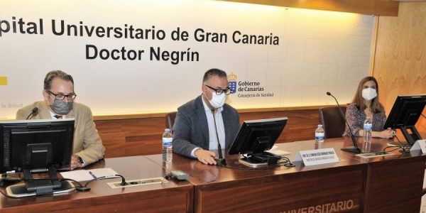 Conrado Domínguez durante una presentación | Foto: Gobierno de Canarias