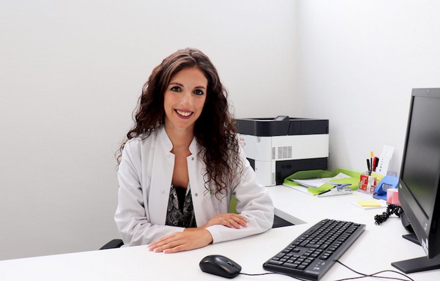 Jessica Gonzalez en su despacho de IKIGAI by Hospitales San Roque