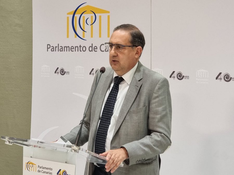 Felipe Afonso durante la presentación del informe | Foto: Diputación del Común Felipe Afonso durante la presentación del informe | Foto: Diputación del Común