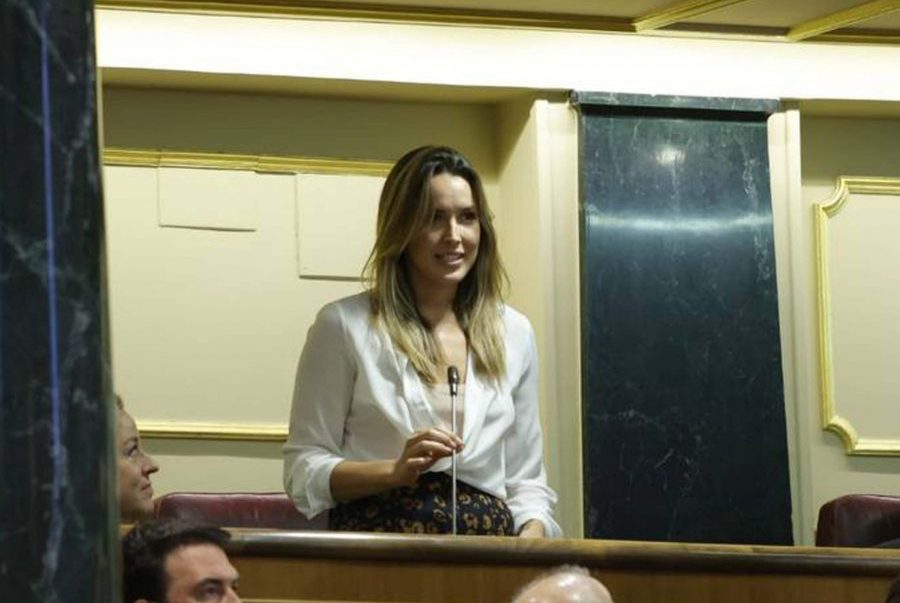 María Fernández en su toma de posición en el Congreso María Fernández en su toma de posición en el Congreso