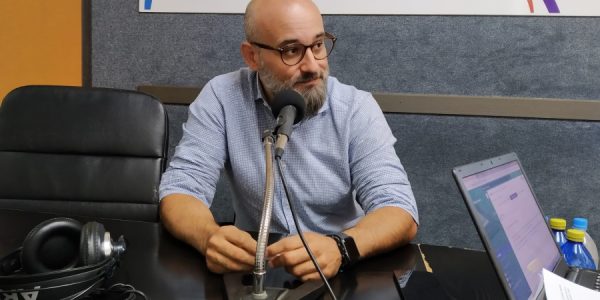 Aridany Romero en los estudios de El Espejo Canario