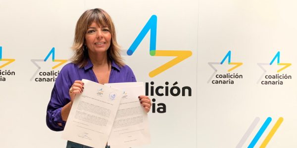 Gloria Cabrera en el momento de la presentación de su candidatura