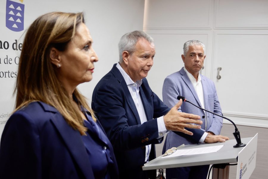 Chano Franquis, María del Carmen Rosario y Tomás Pérez en una comparecencia de prensa. Chano Franquis, María del Carmen Rosario y Tomás Pérez en una comparecencia de prensa.