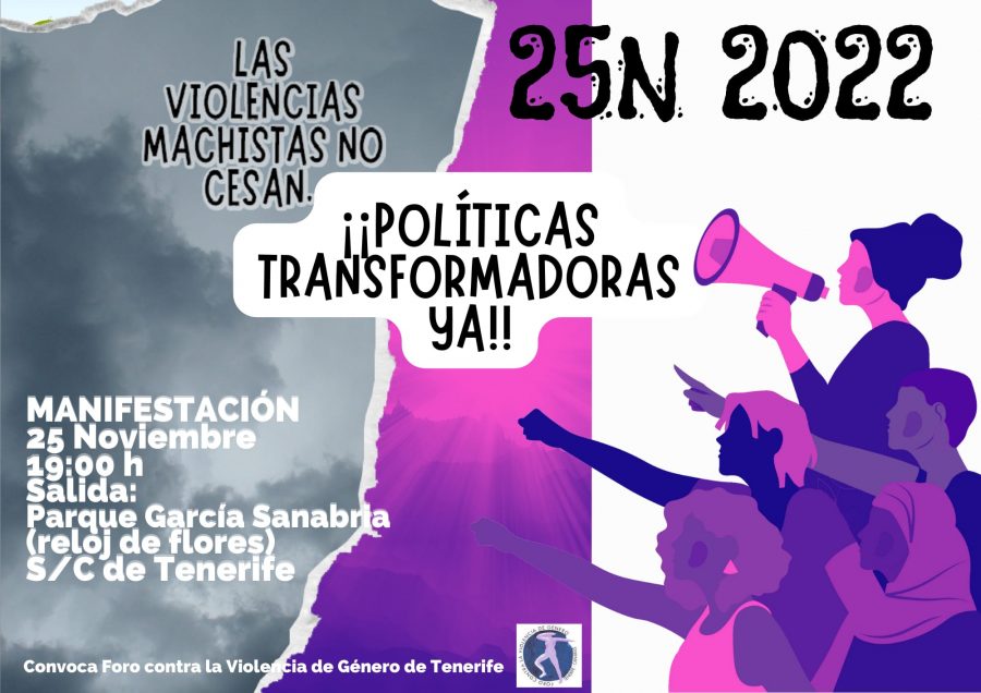 Cartel de la manifestación de este viernes en Santa Cruz de Tenerife Cartel de la manifestación de este viernes en Santa Cruz de Tenerife