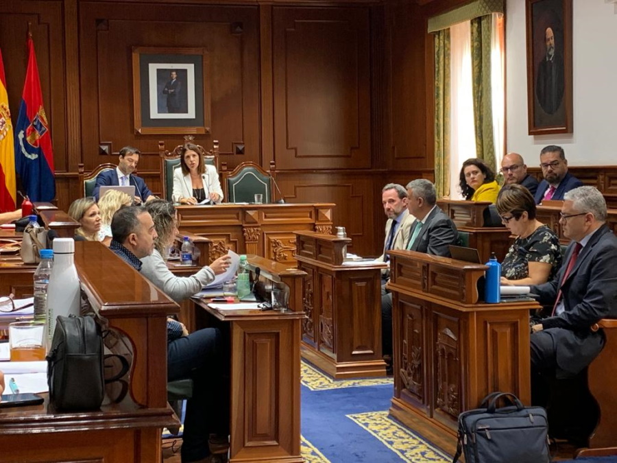 Carmen Hernández preside un pleno del Ayuntamiento de Telde Carmen Hernández preside un pleno del Ayuntamiento de Telde