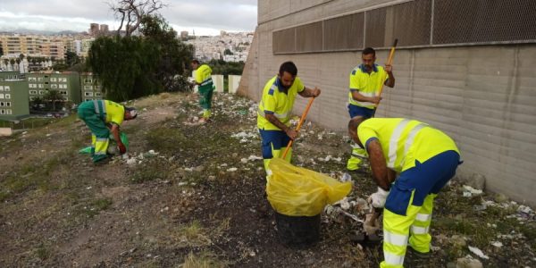 Trabajadores del servicio de limpieza de Las Palmas de Gran Canaria | Foto: Ayuntamiento de LPGC