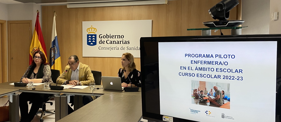 Presentación del proyecto piloto de enfermería escolar | Foto: Gobierno de Canarias
