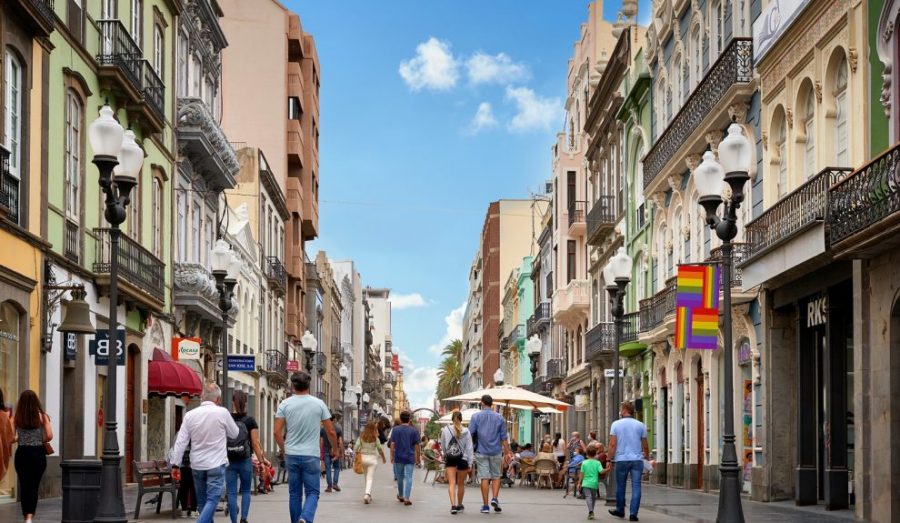 Zona comercial abierta de Triana, en Las Palmas de Gran Canaria | Foto: Gobierno de Canarias