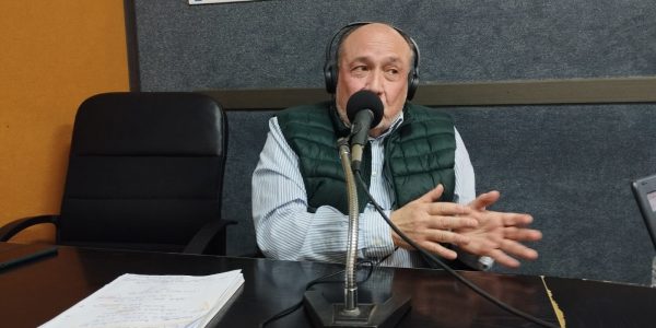 Francisco Fernández de Pedro en los estudios de El Espejo Canario