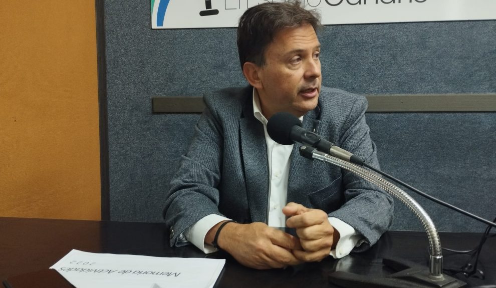 Luis Ibarra, presidente de la Autoridad Portuaria de Las Palmas, en los estudios de El Espejo Canario