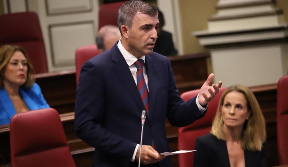 Manuel Domínguez en una sesión del Parlamento de Canarias | Foto: PP