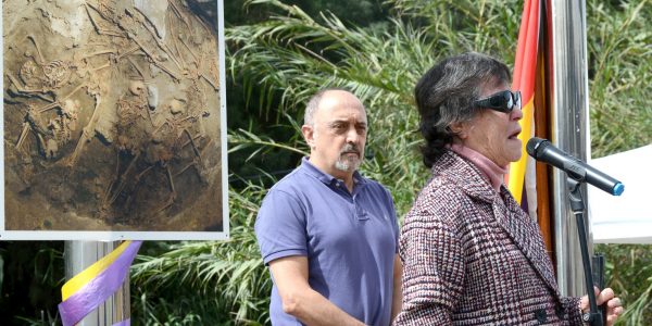 Pino Sosa durante un acto de la AMHA