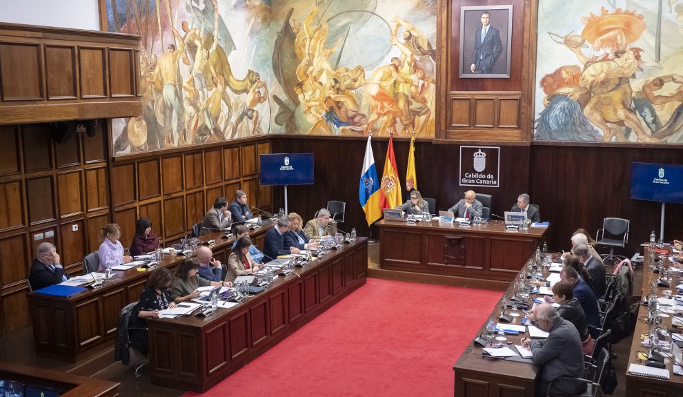 Imagen del último pleno del Cabildo de Gran Canaria