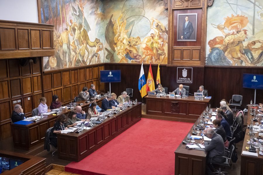 Imagen del último pleno del Cabildo de Gran Canaria Imagen del último pleno del Cabildo de Gran Canaria