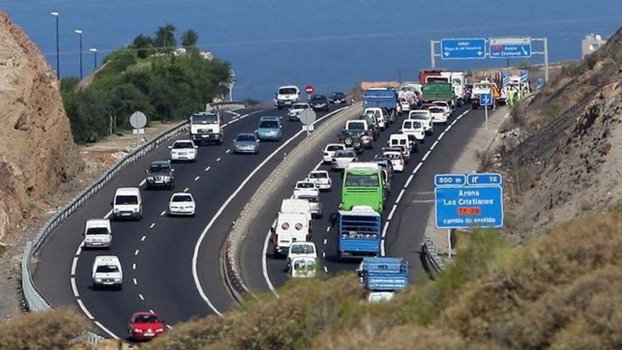 Trazado de la TF-1 en Tenerife | Foto: Gobierno de Canarias