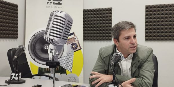 Ruymán Santana en los estudios de El Espejo Canario