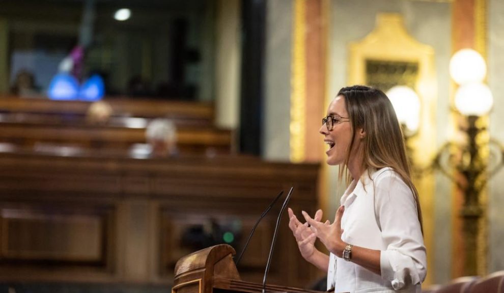 María Fernández en una intervención en el Congreso de los Diputados | Foto: CC