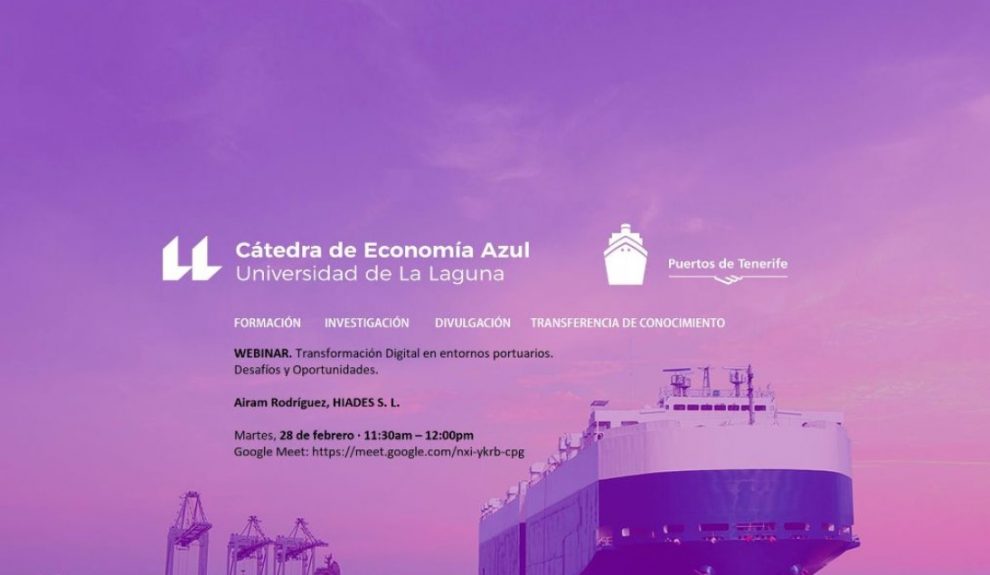 Webinar 'Transformación Digital en entornos portuarios'