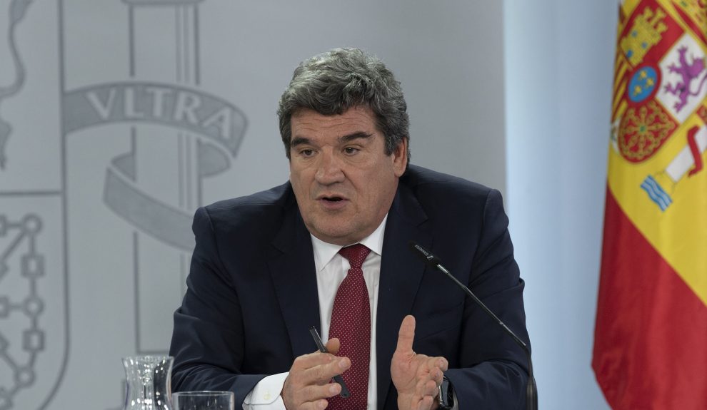 El ministro José Luis Escrivá durante una comparecencia de prensa | Foto: Gobierno de España