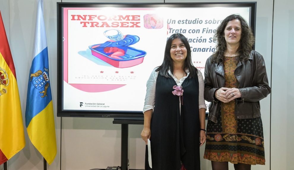 Kika Fumero y Esther Torrado en la presentación del estudio | Foto: Gobierno de Canarias