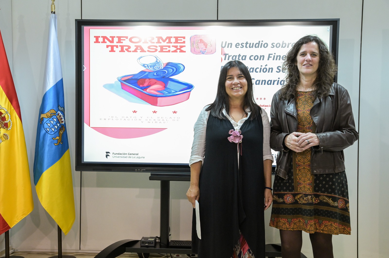 Kika Fumero y Esther Torrado en la presentación del estudio | Foto: Gobierno de Canarias Kika Fumero y Esther Torrado en la presentación del estudio | Foto: Gobierno de Canarias