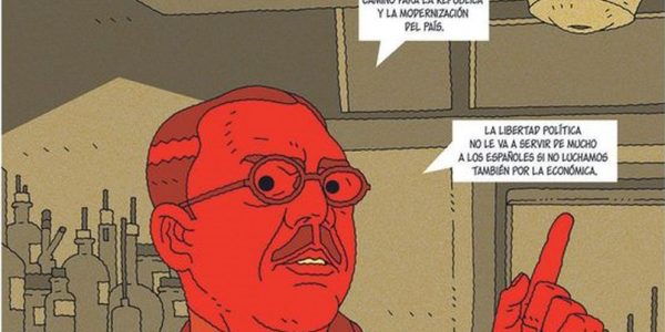 Viñeta sobre la vida de Juan Negrín