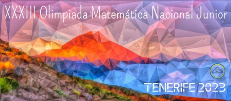 Cartel de las Olimpiadas de Matemática en Tenerife