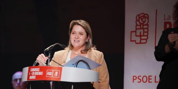 Alicia Vanoostende en un acto electoral | Foto: PSOE