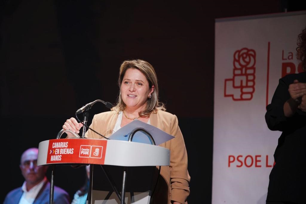 Alicia Vanoostende en un acto electoral | Foto: PSOE Alicia Vanoostende en un acto electoral | Foto: PSOE